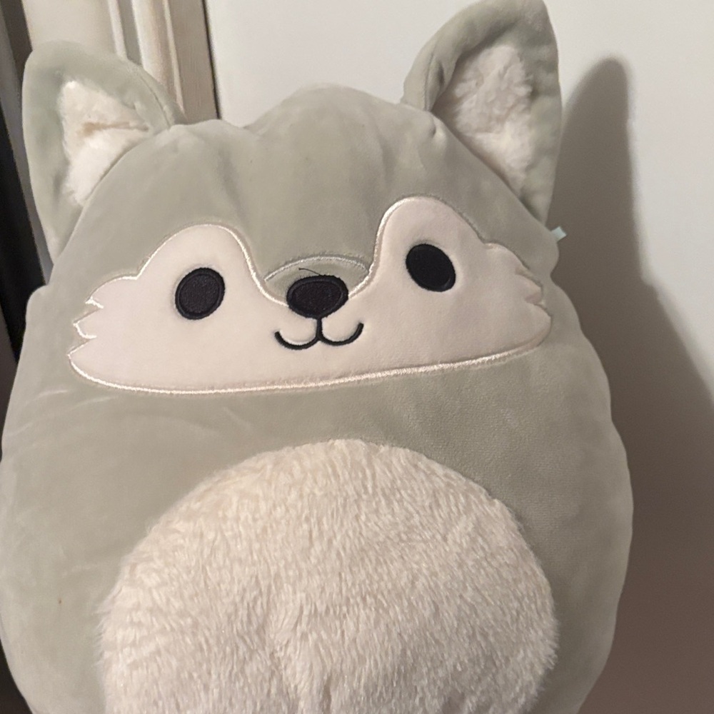 Cute Gray and Cream Plush Toy